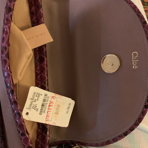 Authentic Chloe Crossbody. NWT. Light purple with dark purple & green accents. - Picture 12 of 12